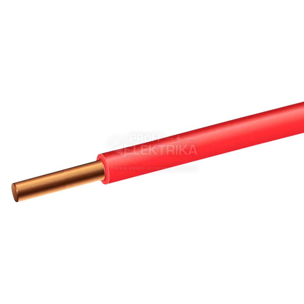 Фото Провід ПВ-1 1x2,5 ГОСТ червоний