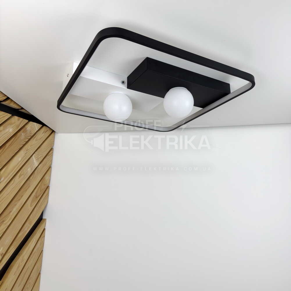Фото 4 Светильник LED smart PICASSO-S пульт 85W 3000-5000K IP20 квадрат бело-черный Violux 220635