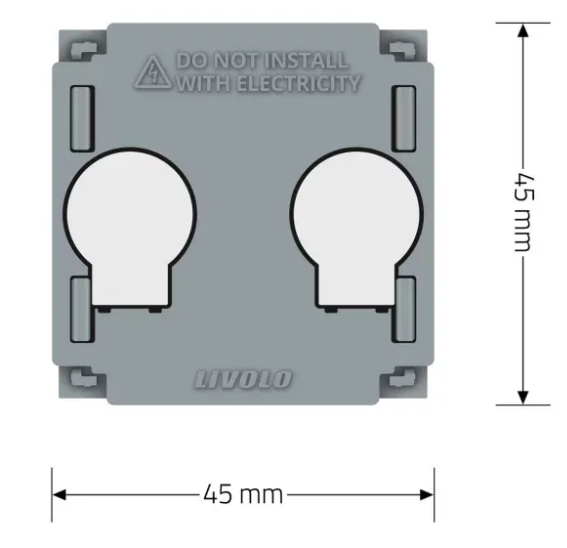 Фото 6 Механизм сенсорная кнопка 2 сенсора 12/24 вольт Livolo