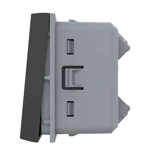 Фото 2 Механизм Кнопочный выключатель без фиксации черный Livolo