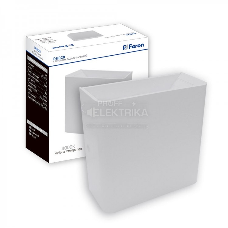 Фото Светильник настенный монтаж 3W DH028 Белый FERON