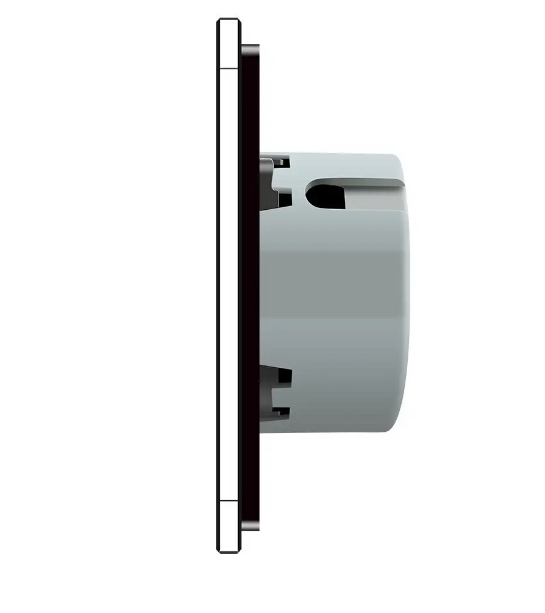 Фото 2 Сенсорний димер 2 сенсора 1-1 чорне скло Livolo