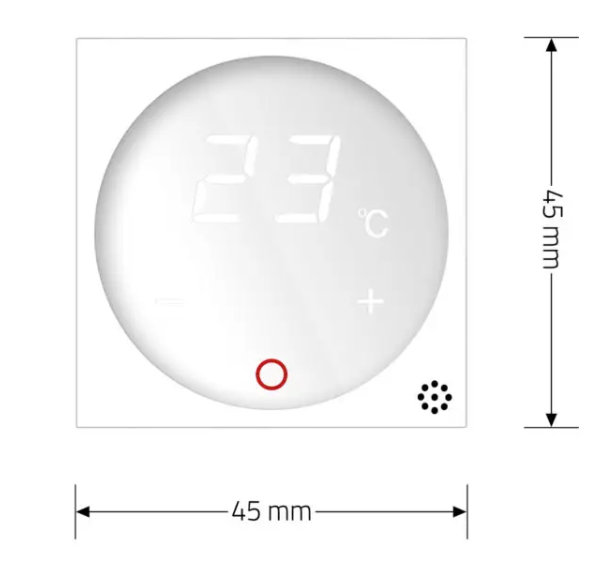 Фото 5 Механізм терморегулятор із зовнішнім датчиком температури для теплої підлоги білий Livolo