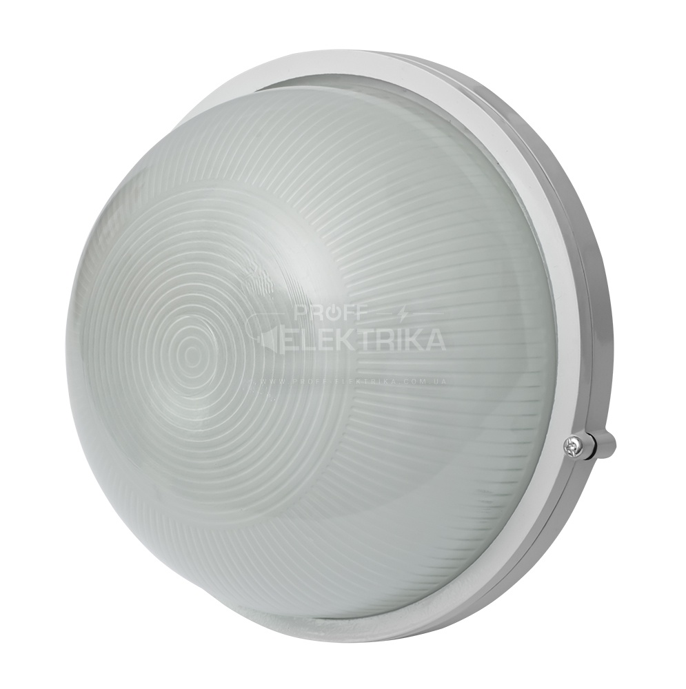 Фото Светильник герметичный круглый белый 60W IP54 Е-27