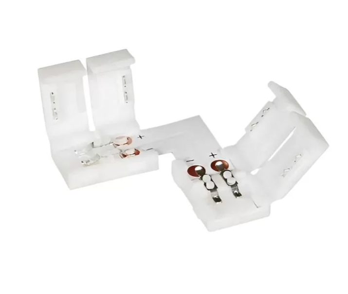 Фото Конектор для LED 2 затискача + плата кут SC-19-SS-8-2 8mm