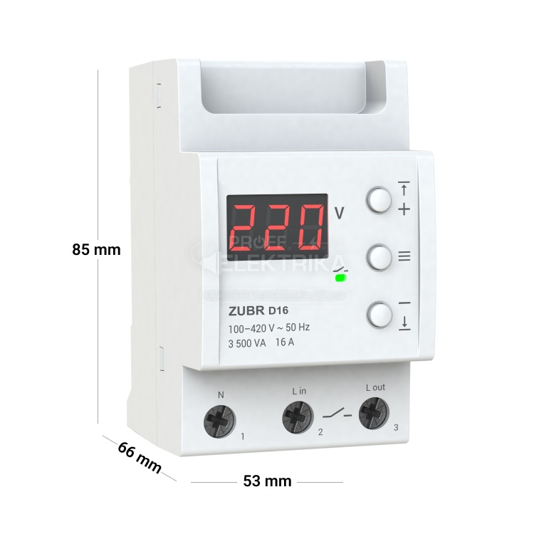 Фото 3 Реле напряжения ZUBR D16