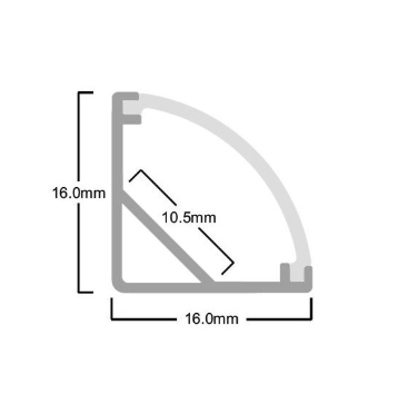 Фото 2 Профиль LP-SPL054 3м + рассеиватель LP-54