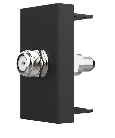 Фото Механізм розетка супутникова SAT чорний Livolo