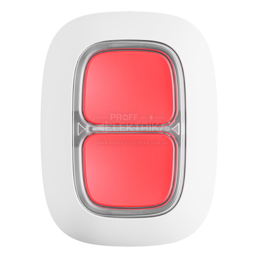 Фото Бездротова екстрена кнопка Ajax DoubleButton біла