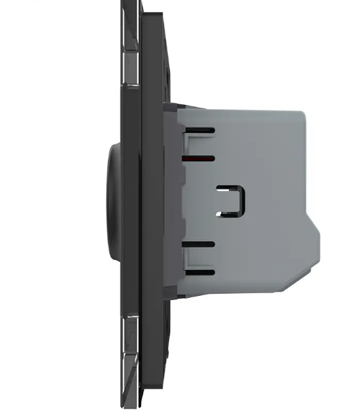 Фото 3 Бесконтактный выключатель Sense 1 сенсор черное стекло Livolo