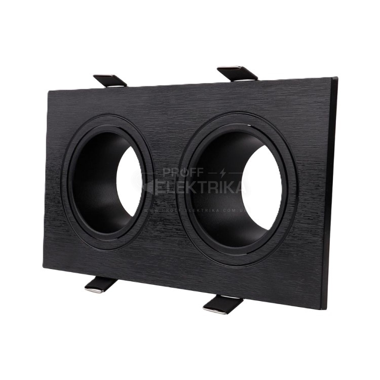 Фото Встроенный поворотный светильник Feron DL0385 под лампу черный