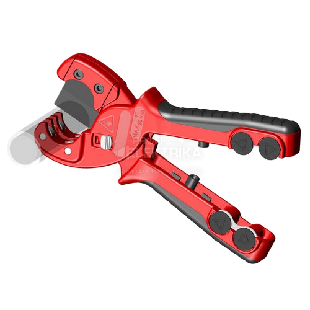 Фото Труборез ZENTEN DENAKUT PLUS для пластиковых многослойных труб (с резаком для гофры) 26мм 5126-1