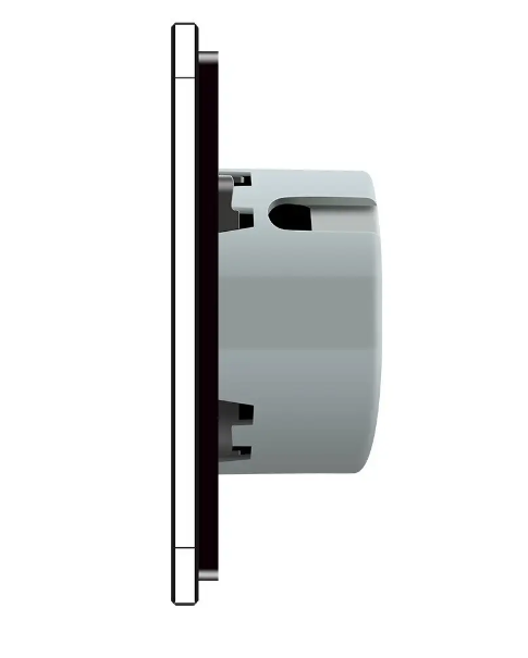 Фото 2 Сенсорний вимикач 3 сенсора 1-1-1 чорне скло Livolo