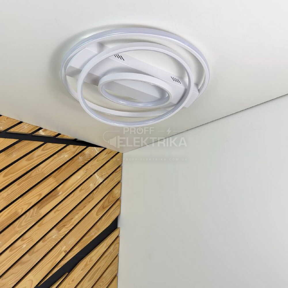 Фото 2 Світильник LED smart NITRO пульт 100W 3000-5000K IP20 біле коло Violux 220845