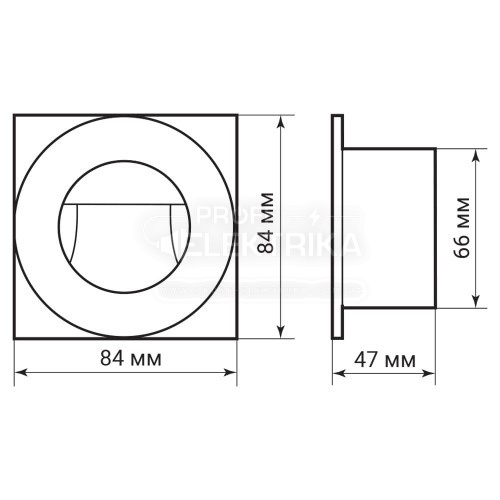 Фото 3 Архитектурный светодиодный накладной светильник Ardero DH1020ARD 3Вт 3000K черный