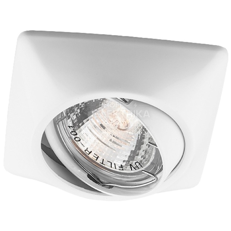 Фото Встроенный поворотный светильник Feron DL6046 под лампу белый