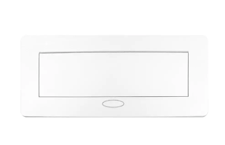 Фото 4 Порожній висувний люк для розеток на 3 модулі з плавним відкриттям білий Livolo