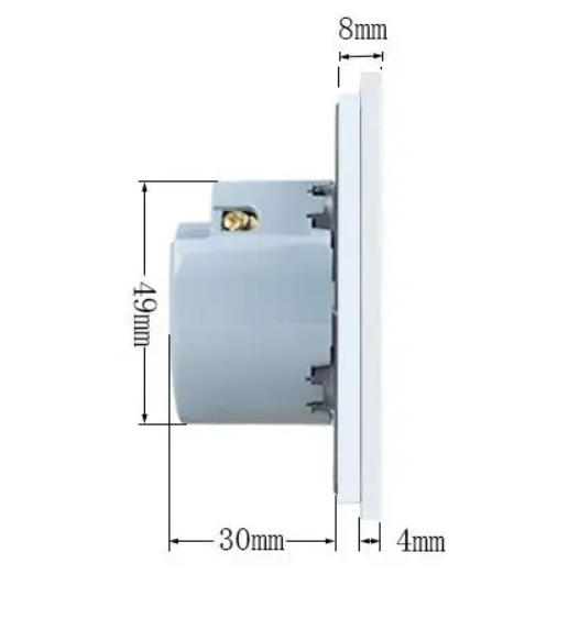 Фото 2 Сенсорный выключатель 1 сенсор 2 USB белое стекло Livolo