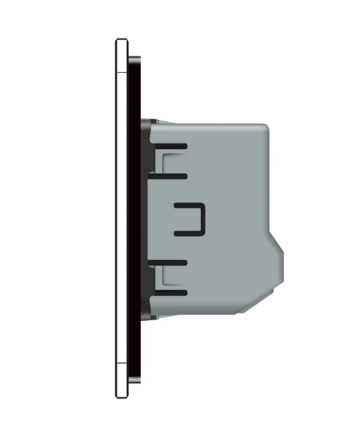 Фото 3 Розумний сенсорний вимикач для ролетів чорне скло Livolo