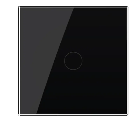 Фото 2 Умный сенсорный проходной димер черное стекло Livolo