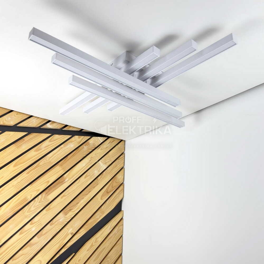 Фото 4 Світильник smart HIWAY пульт квадрат 110W 3000-5000K IP20 білий Violux 220805