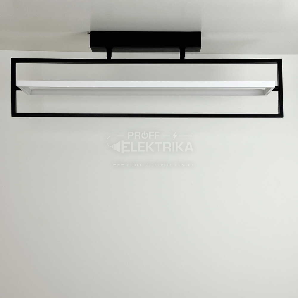 Фото 5 Светильник LED smart PRADA пульт 60W 3000-5000K IP20 прямоугольник черно-белый Violux 220715