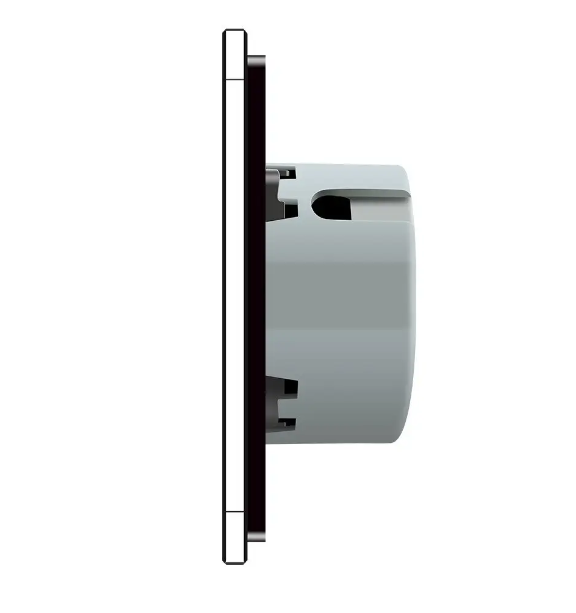 Фото 3 Сенсорна кнопка 1 сенсор Імпульсний вимикач чорне скло Livolo