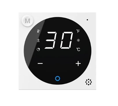 Фото 2 Механізм розумний програмований терморегулятор із зовнішнім датчиком температури для теплої підлоги білий Livolo