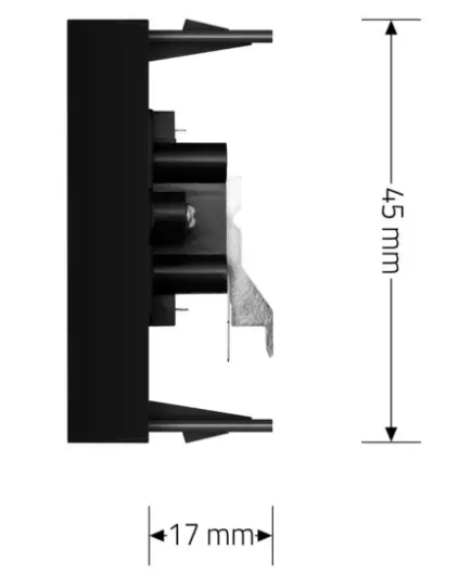Фото 6 Механізм розетка RCA аудіо чорний Livolo