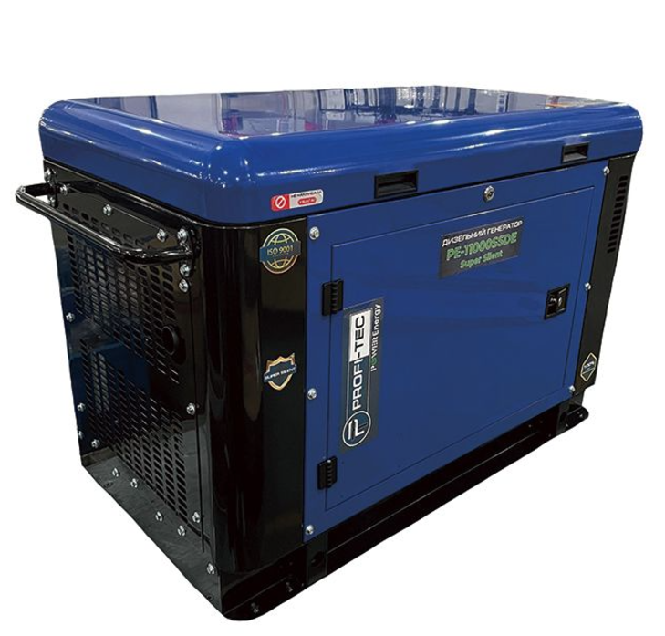Фото 3 Генератор дизельний PROFI-TEC PE-11000SSDE 12,5 кВа/10,0 кВт 220В двухцилиндровый
