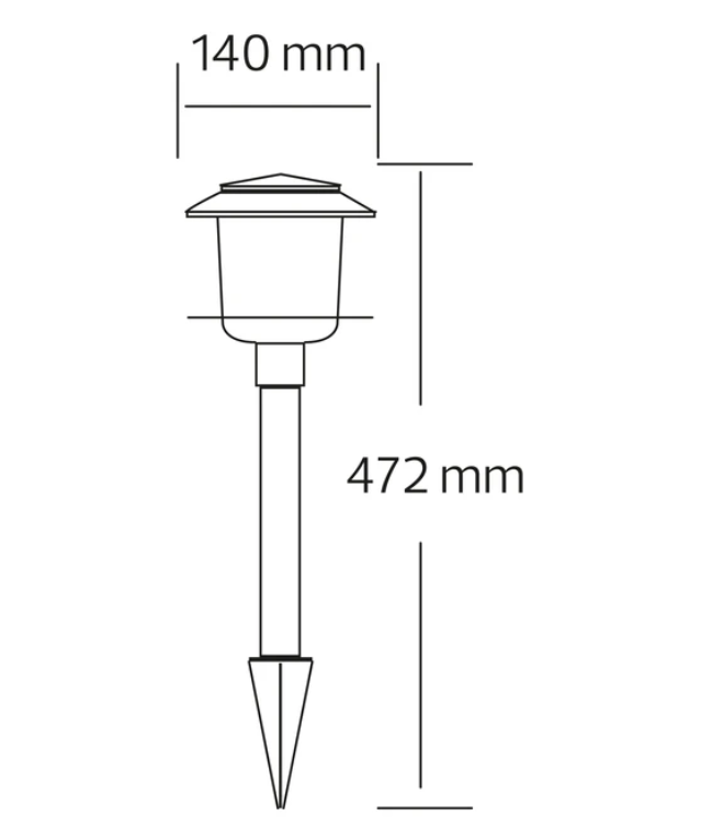 Фото 2 Світильник садово-парковий на сонячній батареї 6400K VENUS HOROZ 078-001-0001-010