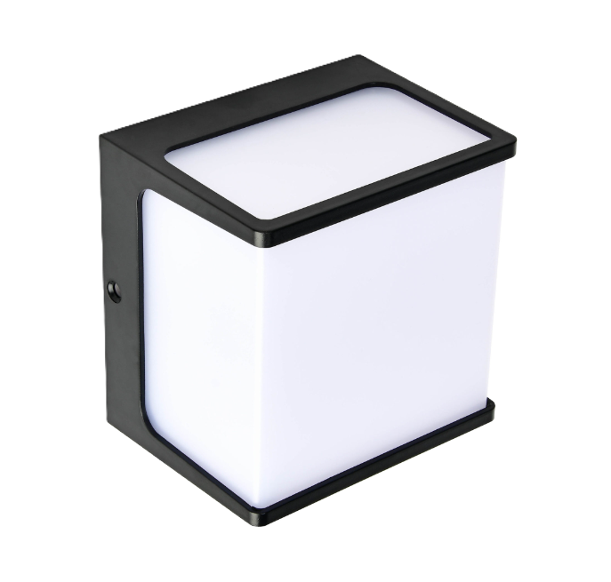 Фото Светильник садово-парковый CUBE 8W 4200 K черный HOROZ 076-068-0008-010