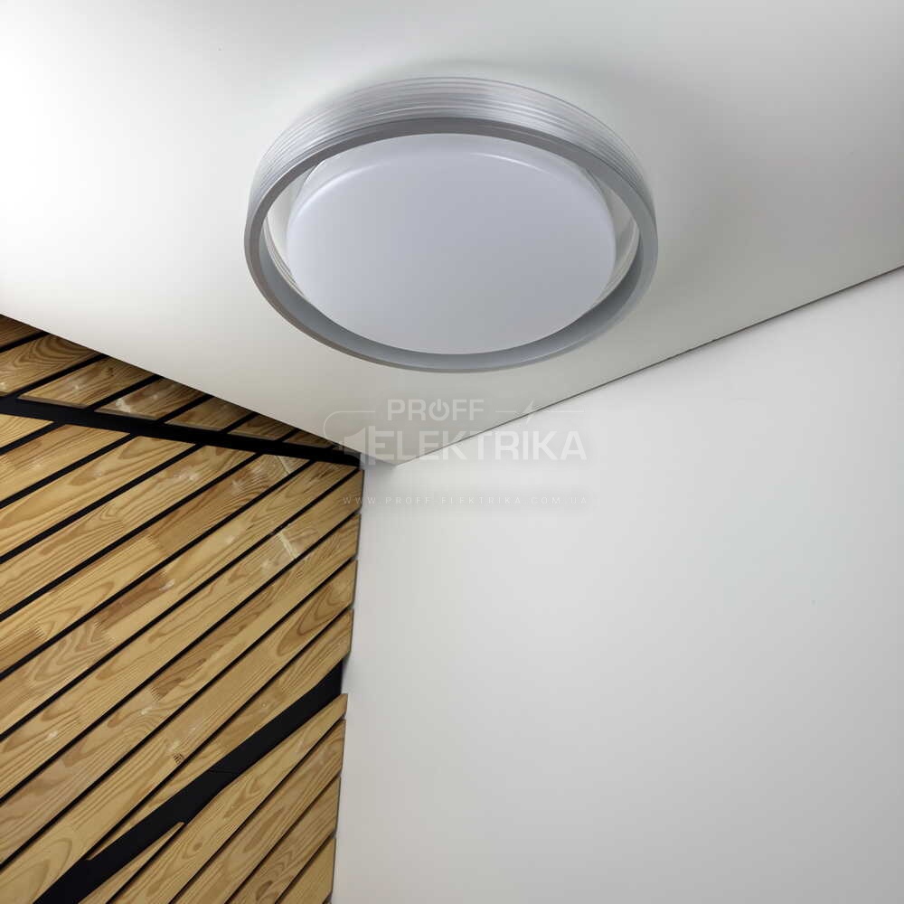 Фото 5 Світильник LED smart HELIX+пульт 60W 3000-6000K IP20 срібний Violux 220255