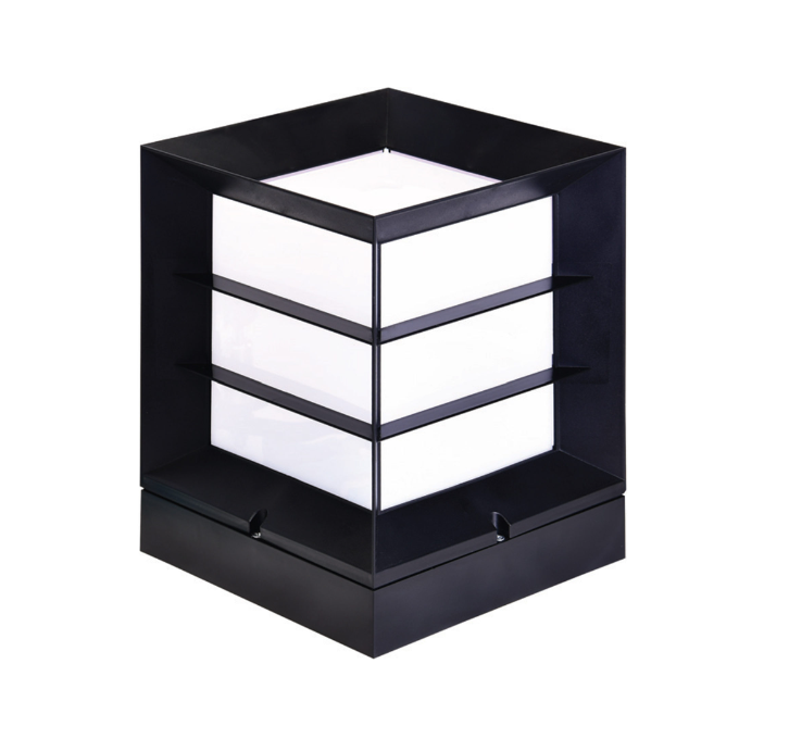 Фото Світильник садово-парковий PRIZMA-2 Е27 чорний HOROZ ELECTRIC 400-010-144