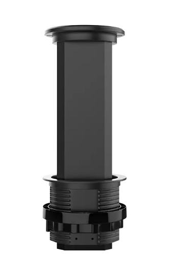 Фото 3 Висувний блок дві розетки USB USB-A USB Type-C та бездротова зарядка чорний Livolo