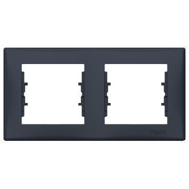 Фото Рамка двойная графит "SEDNA"