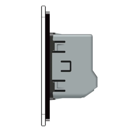 Фото 3 Розумний сенсорний ЕС вимикач 1 сенсор чорне скло Livolo