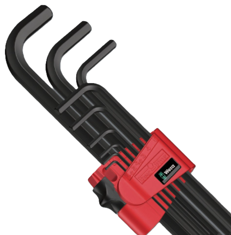 Фото 2 Набор Г-образных ключей WERA 950/9 Hex-Plus 7 метрических BlackLaser 05021737001