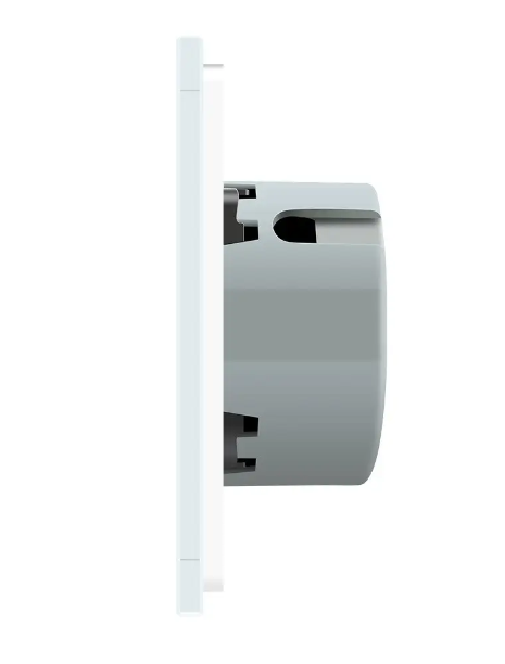 Фото 4 Бесконтактный выключатель 2 сенсора 1-1 белое стекло Livolo