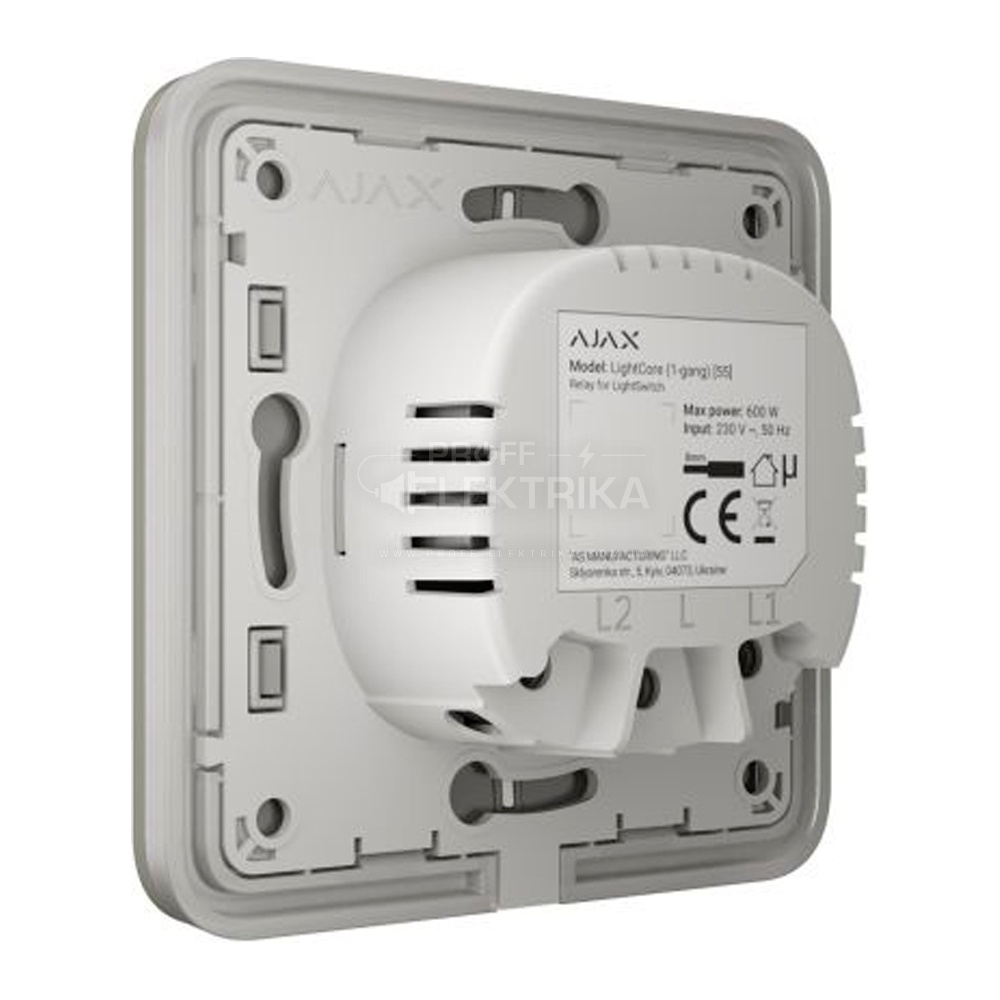 Фото 3 Умный одноклавишный Ajax LightSwitch оливковый