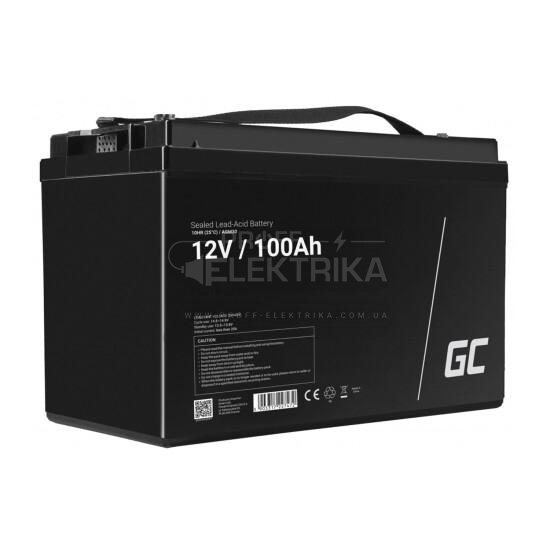 Фото акумулятор GREEN CELL AGM30-100-12, 12В, 100АЧ, GEL