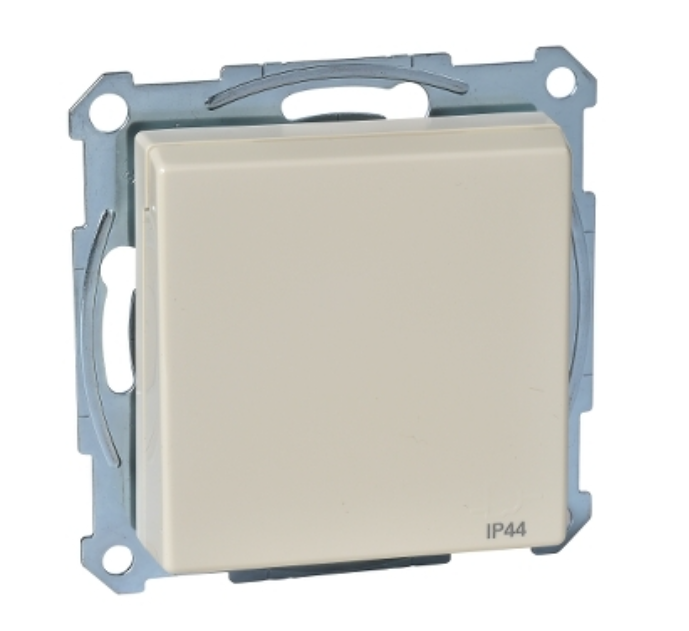 Фото SM Розетка Schuko ІР44 с заземлением и крышкой бежевая MTN2314-0344