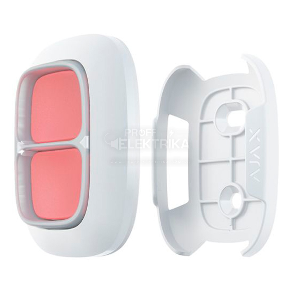 Фото 4 Держатель для фиксации Ajax Button или DoubleButton на поверхностях белый