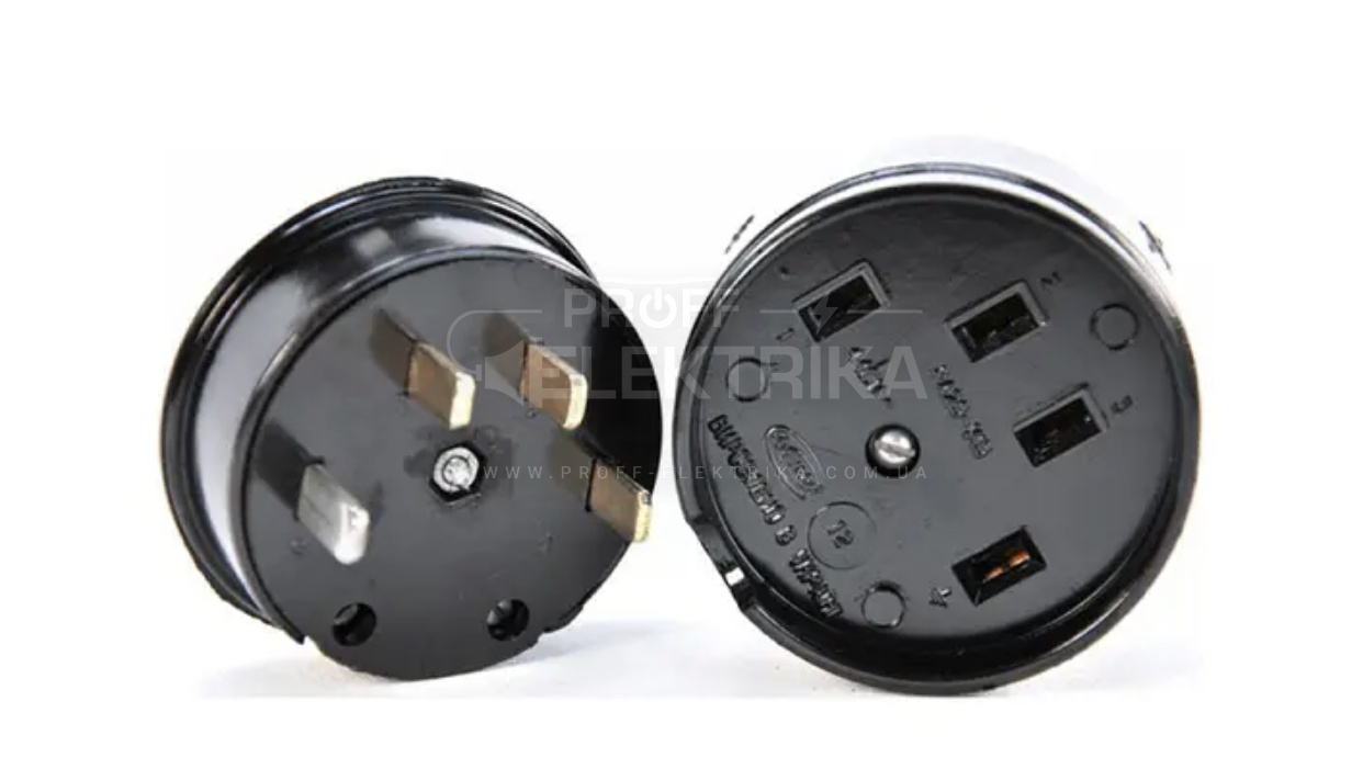 Фото Роз'єм стаціонарний чорний