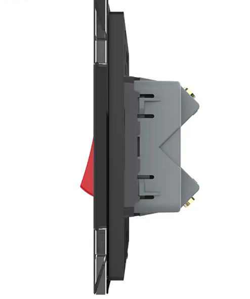 Фото 2 Мастер выключатель 20 А черное стекло Livolo