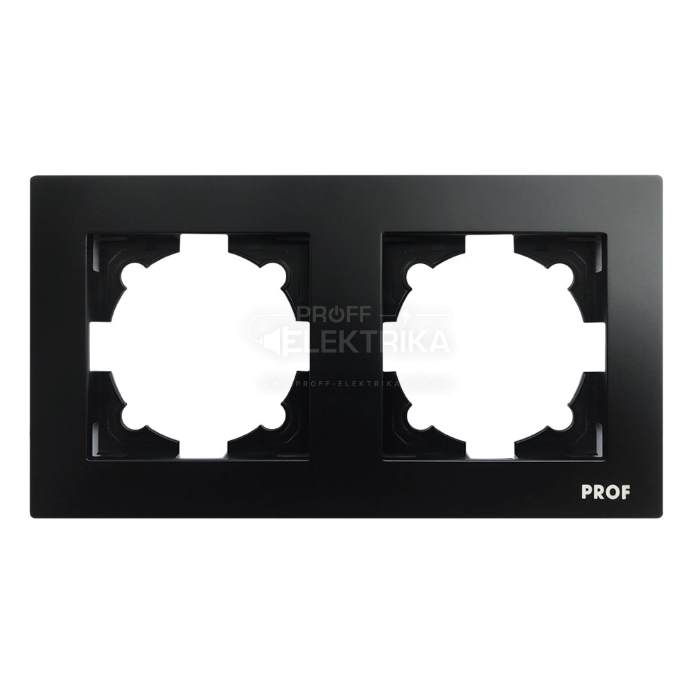 Фото Рамка двухместная ARINA черная