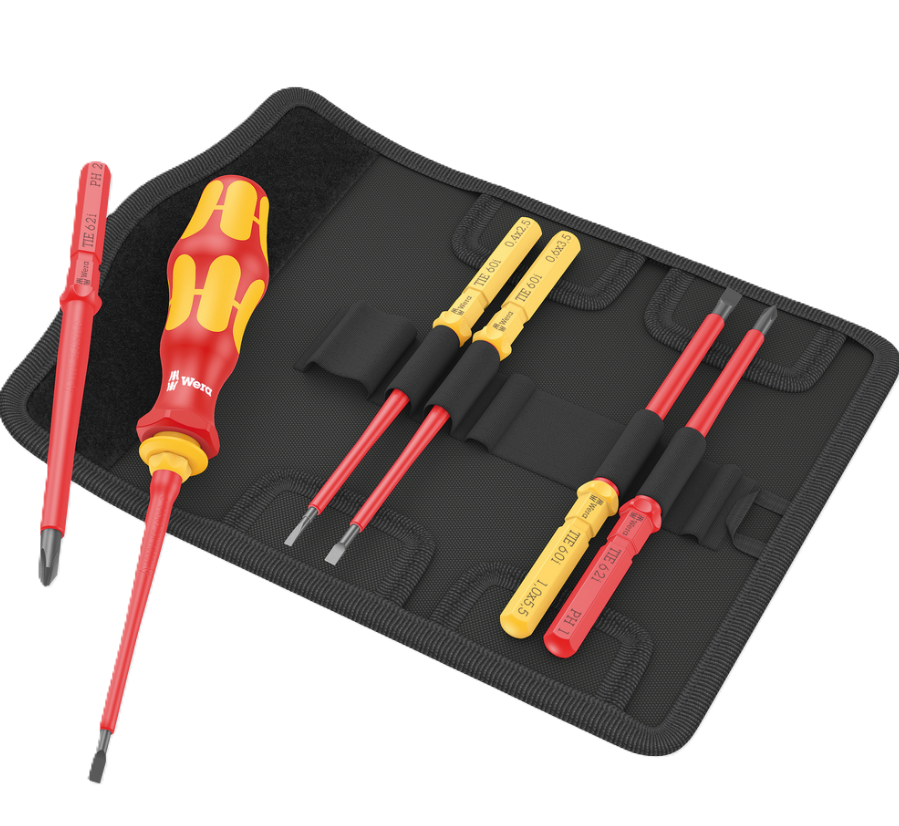 Фото Отвертка с сменными насадками WERA Kraftform Kompakt VDE 7 Universal 1 TIE Phillips PH 05006600001