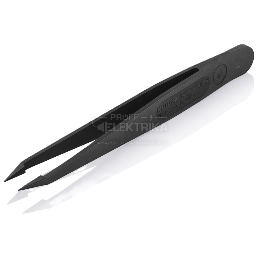 Фото Пинцет пластиковый антистатический KNIPEX 92 09 02 ESD прямой