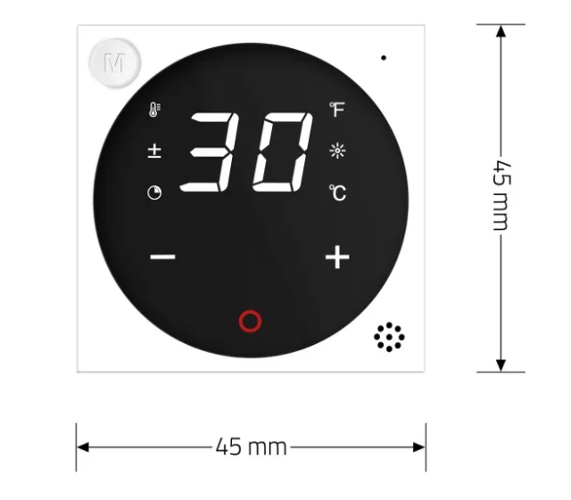 Фото 5 Механізм розумний програмований терморегулятор із зовнішнім датчиком температури для теплої підлоги білий Livolo