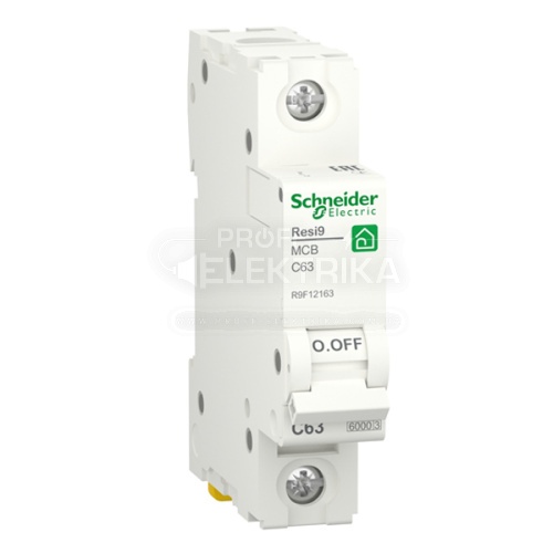 Фото Автоматичний вимикач 1P 63A 6кА С RESI9 Schneider